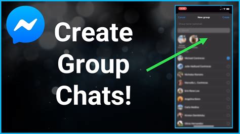 Create a group chat on Messenger 